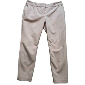 Express Women's Columnist Slim Ankle Dress Pants Flat Front Size 8R Light Pink